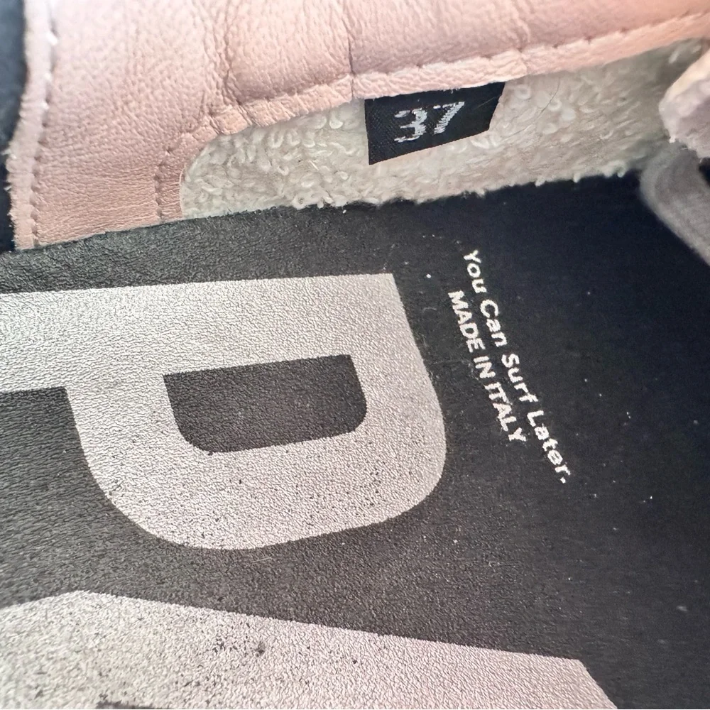 P448 John Silver White Sneakers with Pink Soles & Gray Laces - Size 37 - Picture 14 of 16